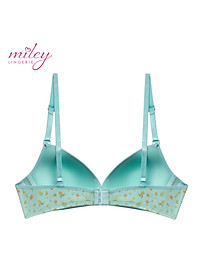 Áo Ngực Nữ Không Gọng Thun Lạnh Mút Mỏng Hoa Văn Active Miley Lingerie - Màu Xanh BRM07015