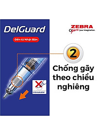Viết chì bấm không gãy Zebra Delguard ER 0.5mm - [Chính hãng]
