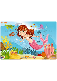 04 bộ tranh xếp hình 35 mảnh khổ A4 20x30cm – đồ chơi trí tuệ cho bé từ 2 tuổi – Combo 6