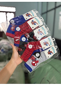 Set 5 Đôi Tất vớ trẻ em cotton mềm mịn thoáng mái cho bé trai bé gái - Tất cao cổ cho bé phong cách Hàn Quốc