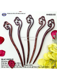 Trâm cài tóc bằng gỗ Cẩm Lai/Trắc (Đủ kiểu dáng) HH600 - phong cách cổ trang, điêu khắc sang chảnh HOT TREND cho nữ  - HAHANCO