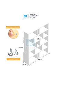 Kệ Sách Để Sàn Hiện Đại Thương Hiệu SIB DECOR (Set 2 kệ)