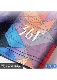 Quần bơi nam cao cấp, dáng lửng ngang gối, mẫu đa màu lập thể cá tính, thun bơi lạnh dày mát mịn co giãn cực tốt | BN050