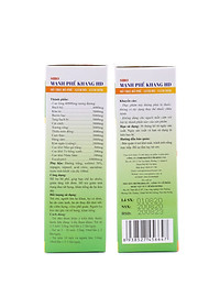 Siro Mạnh Phế Khang Hd hỗ trợ Bổ phế, Giảm ho, Hoá đờm, Làm ấm đường hô hấp Hộp 10 ống