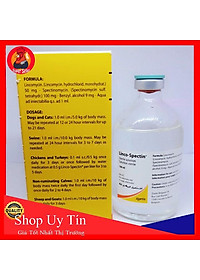 Linco Spectin 100ml-Hàng Nhập Khẩu Từ Mỹ Zoetis-Khò Khè Sỗ Mũi Chích Tang Gà Đá