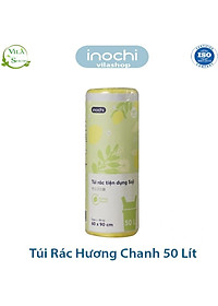 Túi Đựng Rác, Túi Rác Hương Chanh, Hương Lavender Tự Huỷ Có Quai Tiện Dụng, Dạng Cuộn Loại 10L 25L 50L