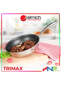 Chảo Inox Cao Cấp 2 Lớp Đáy Liền Elmich Tri-Max