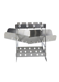 Portable Lightweight Folding Camping Stove Grill Stoves for Campfire Grill BBQ Traveling Picnic Cooking Burner