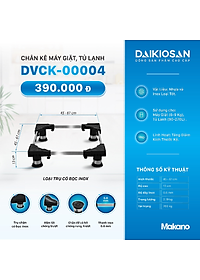 Kệ chân đế máy giặt tủ lạnh inox cao cấp 45-61cm