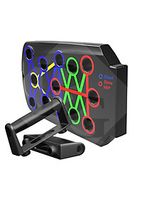 Dụng cụ hỗ trợ chống đẩy, hít đất RH003 - RH005 tập thể thao tại nhà kèm bàng chỉ dẫn theo màu sắc tập trung các nhóm cơ chính - Kèm dây đàn hồi tập đa năng (hàng nhập khẩu)