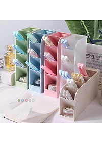 Hộp đựng bút Lalunavn 4 tầng khay kệ đựng bút đồ dùng học tập văn phòng phẩm dễ thương B141