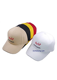 Nón kết Hello my friend mũ lưỡi trai nữ đẹp thời trang, chất liệu vải cotton thoáng mát, khóa xịn cao cấp