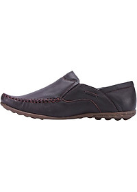 Giày Nam Đan Viền Huy Hoàng HT7122 - Nâu