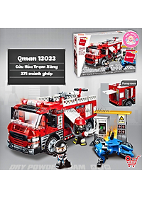 Đồ chơi lắp ráp xếp hình Qman 12022 - Cứu hoả trạm xăng nhiên liệu (275 chi tiết) - Dành cho bé từ 6 tuổi