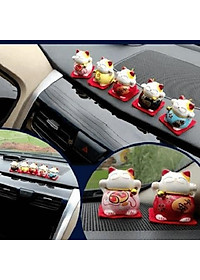 Bộ tượng ngũ mèo thần tài mini - Hàng chính hãng