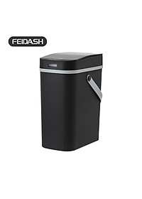 Thùng Rác Thông Minh Cảm Biến Đa Năng Độ Nhạy Cao Tự Động Đóng Mở Khi Cho Rác Vào Thùng Vô Cùng Tiên Lợi FEIDASH TG6020U 10L - Thiết kế sang trọng làm đẹp không gian gia đình bạn - Quai sách cao su mềm mại không gây đau tay khi mang xách