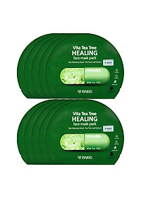 Combo 10 Mặt Nạ BNBG Tràm Trà Thải Độc Da, Giảm Mụn Vita Tea Tree Healing Face Mask Pack 30ml x10