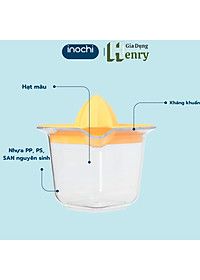 Bộ vắt cam chanh thân trong Yoko 500ml Inochi (tiêu chuẩn Nhật Bản)