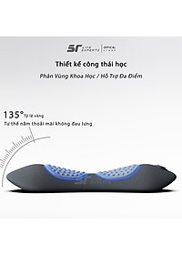 Gối Kê Lưng Massage Túi Khí Kéo Dãn,Tích Hợp Chườm Nóng Công Thái Học, Giảm Đau Cột Sống - Sairui