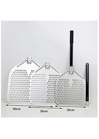 Aluminum Metal Pizza Peel for Easy Storage, Gourmet Luxury Pizza Paddle for Baking Homemade Pizza Bread