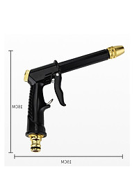 Bộ dây và vòi xịt rửa xe tưới cây tăng áp thông minh 810-2576 (dây xanh-cút nối đồng)