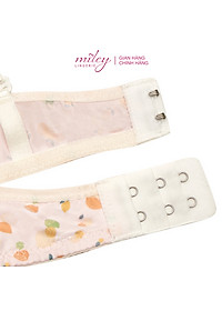 Áo Ngực Nữ Không Gọng Thun Lạnh Mút Mỏng Hoa Văn Active Miley Lingerie - Màu hồng nhạt BRM13015