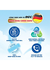 (Combo 4 hộp) (04/07/2024) Sữa Bột Humana Gold Plus 2 800g - Sữa Công Thức Dành Cho Trẻ Từ 6 Đến 24 Tháng Tuổi Nhập Khẩu Từ Đức - Hàng Chính Hãng