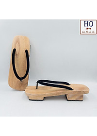 Guốc gỗ Nhật Bản, dép gỗ xỏ ngón Geta Việt (phiên bản cao), guốc mộc quai kẹp, phụ kiện anime cosplay kimono, yukata