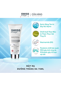 Mặt Nạ Dưỡng Trắng Swiss Image Absolute Radiance Whitening Face Mask 75ml