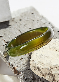 Vòng tay đá mã não xanh rêu bản hẹ mệnh mộc hỏa - Ngọc Qúy Gemstones