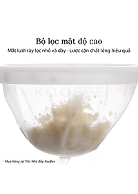 Rây lọc sữa hạt cao cấp KooBee - Túi vải lọc sữa đậu nành, bã hạt tiện dụng NB21