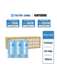 Thùng 24 hộp Sữa yến mạch OATSIDE vị Đậm Đà Deluxe 180ML