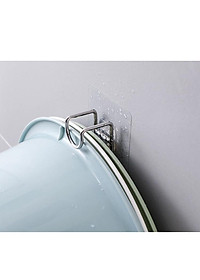Combo 2 móc dính tường treo chậu nhà tắm, móc inox treo đồ gia đình tiện tiện ích 