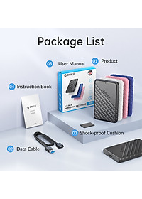 Hộp đựng ổ cứng 2.5" ORICO 25WP1-U3-BK - Hàng Chính Hãng