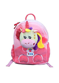 Balo mẫu giáo B.Bag Cushy-Unicorn Hồng dành cho bé 3-5 tuổi,trẻ mẫu giáo,đáng yêu,dễ thương B-12-102