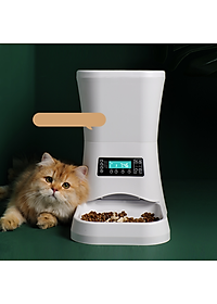 Máy Cho Chó Mèo Ăn Tự Động Dung Tích 11L - Máy Cho Mèo Ăn Có Màn Hình Hiển Thị - Có Video Và Ảnh Thật