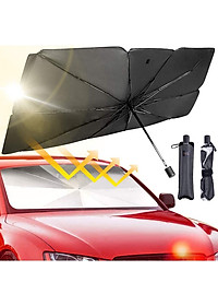 Ô che nắng, chắn tia UV kính lái ô tô đa năng - Chất liệu: (vải dù) keo bạc titan - Kích thước: 80x145cm