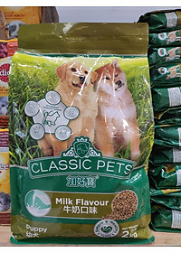 COMBO 5 GÓI Thức Ăn Hạt Khô Dành Chó Con Hương Vị Sữa Classic Pets Milk Flavour 400g