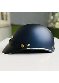 Mũ bảo hiểm nửa đầu RONA hali viền bạc chính hãng, nón bảo hiểm freesize cho nam và nữ