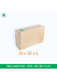 M73 - 25x20x6 cm - 50 Thùng hộp carton trơn đóng hàng