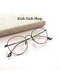 Kính Mắt Tròn Kim Loại Phong Cách Vintage Chống Ánh Sáng Xanh - Kính Xinh