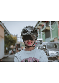 Mũ Bảo Hiểm Nửa Đầu Có Kính Âm LS2 OF590 Rebellion - GARA20