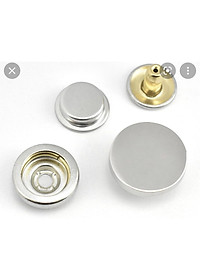 Nút bấm 4 thành phần 15mm Mã cúc 501 Bằng thau không gỉ Chuyên làm nút áo da cao cấp, áo khoác, quần jean