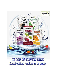 Combo 5 hộp bún rau củ Nguyên Minh 300gr/hộp (bún khoai lang/chùm ngây/mè đen/củ dền/bí đỏ)