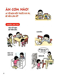 Sách Cẩm Nang Sinh Hoạt Bằng Tranh Cho Bé Tập 2: Kĩ Năng Khi Ăn Uống