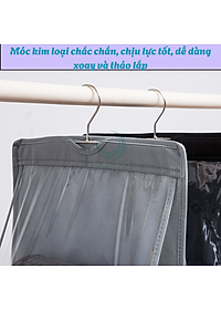 Túi treo bảo quản túi xách đa năng 6 ngăn- Kệ vải treo túi xách thông minh- Tổ chức túi xách treo tủ tiết kiệm không gian- Túi đựng túi xách treo tủ có móc- Giá treo túi xách ngăn cách chống bụi