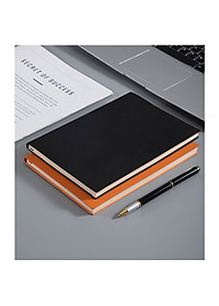 Sổ tay da PU trơn màu A5 ghi chép 80gsm 160 trang quà tặng hội nghị - B108