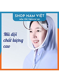 Áo Mưa Trùm Đầu Kiểu Poncho Không Che Đèn Xe