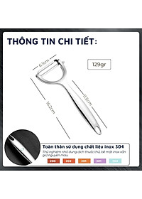 Dụng cụ gọt vỏ inox 304 DandiHome bản nâng cấp