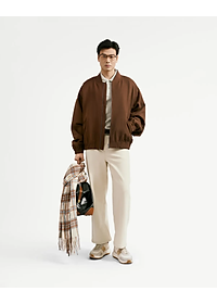 Quần jean nam màu Be Form Straight cropped - ROUTINE 10S25DPA018